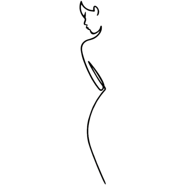 Decortie Abstract Female Form Minimalist Metal Line Art Wall Decor - image 1