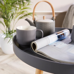 Home Source Marlow Grey Side Table - thumbnail 3