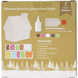All I Want For Christmas Brown Diamond Your Own Gingerbread House Kit - thumbnail 2