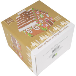 All I Want For Christmas Brown Diamond Your Own Gingerbread House Kit - thumbnail 3
