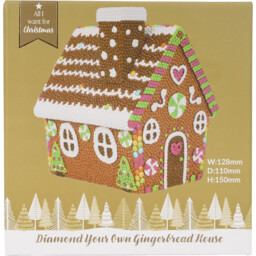 All I Want For Christmas Brown Diamond Your Own Gingerbread House Kit