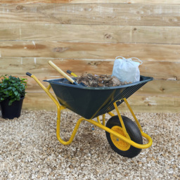 Neo 110L Green Plastic Heavy Duty Wheelbarrow - thumbnail 2