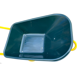 Neo 110L Green Plastic Heavy Duty Wheelbarrow - thumbnail 4