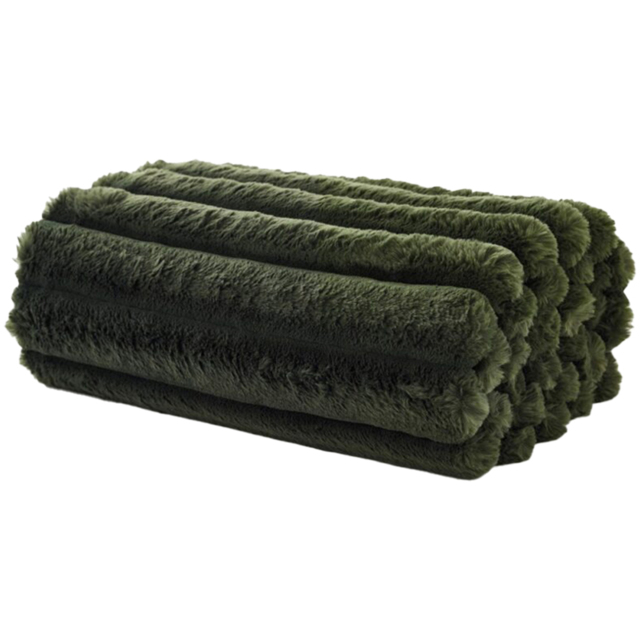 Deyongs Kenwood Faux Fur Fern Throw 130 x 170cm - image 1