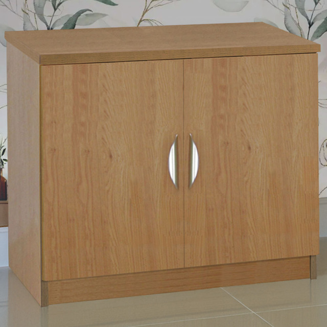 R White Cabinets 2 Door Oak Desk Height Cupboard - image 1