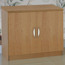 R White Cabinets 2 Door Oak Desk Height Cupboard