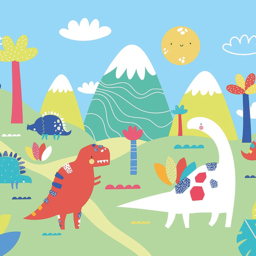 Origin Murals Dinosaur Land Natural Wall Mural - thumbnail 2