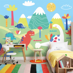 Origin Murals Dinosaur Land Natural Wall Mural