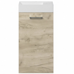 Bathstore Milford Single Door Oak Wall Hung Basin Unit 410mm - thumbnail 3
