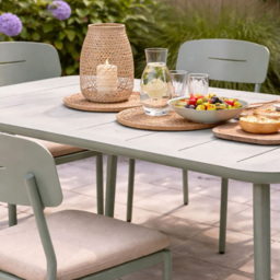 Kettler Verde 6 Seater Green Aluminium Garden Dining Set - thumbnail 4