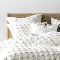 Linen House Haze Double White Tufted Duvet Cover Set - thumbnail 2