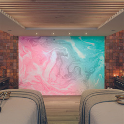 Origin Murals Cartoon Cloudy Sky Blue Wall Mural - thumbnail 3