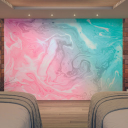 Origin Murals Cartoon Cloudy Sky Blue Wall Mural - thumbnail 1