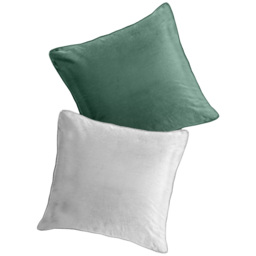 Velosso Luna Sage and White Filled Cushion 43 x 43cm 2 Pack