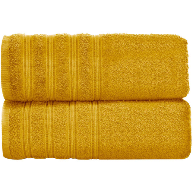 Velosso Hampi Cotton Yellow Jumbo Sheet Set of 2 - image 1