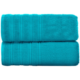 Velosso Hampi Cotton Teal Bath Sheet Set of 2