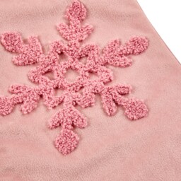 Blushing Ballroom Pink Snowflake Christmas Stocking - thumbnail 2