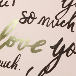 I Love You Handpainted Framed Art Beige - thumbnail 4