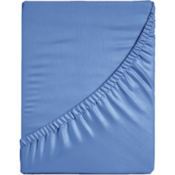 Velosso Microfibre French Blue Single Fitted Sheet