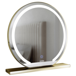 CARME Home Eden Gold Frameless Touch Sensor LED Light Mirror