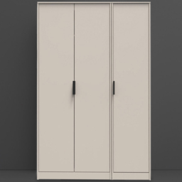 Crowndale Hong Kong Ready Assembled 3 Door Tall Kashmir Ash Wardrobe - thumbnail 1