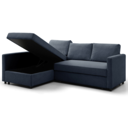 Clare 4 Seater Navy Corner Sofa Bed - thumbnail 4