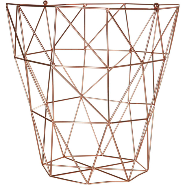 Premier Housewares Vertex Copper Finish Storage Basket - image 1