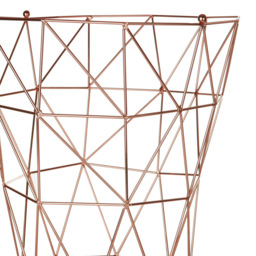 Premier Housewares Vertex Copper Finish Storage Basket - thumbnail 3