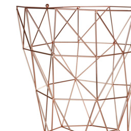 Premier Housewares Vertex Copper Finish Storage Basket - thumbnail 4