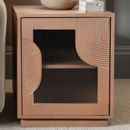 IH Design Jodhpur Single Door Solid Wood Bedside Table