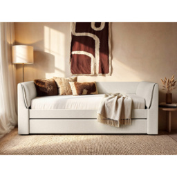 Flair Max Chenille Cream Day Bed with Trundle - thumbnail 4