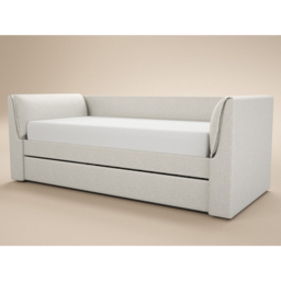 Flair Max Chenille Cream Day Bed with Trundle - thumbnail 2