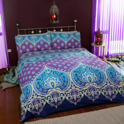 Rapport Home Asha Double Sapphire Duvet Set - thumbnail 1