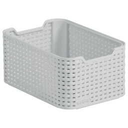 Curver Rattan Grey Storage Basket 6L
