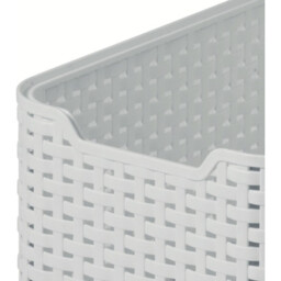 Curver Rattan Grey Storage Basket 6L - thumbnail 4