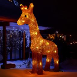 Acrylic Giraffe Light - Orange - thumbnail 1