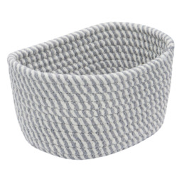 JVL Edison Rectangular Cotton Rope Storage Basket 3 Pack - thumbnail 3