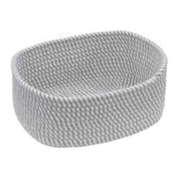 JVL Edison Rectangular Cotton Rope Storage Basket 3 Pack - thumbnail 4