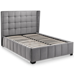 Julian Bowen Gatsby Double Light Grey Bed - thumbnail 2