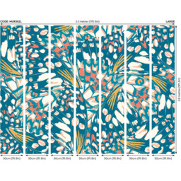 Origin Murals Butterfly Wings Blue Wall Mural - thumbnail 3