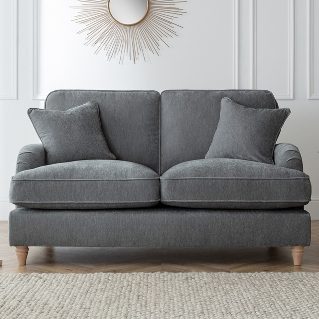 The Vienna 2 Seater Charcoal Sofa - image 1