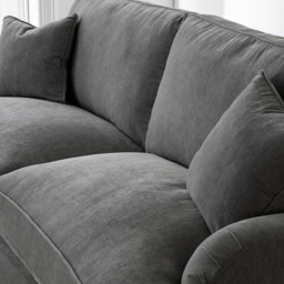 The Vienna 2 Seater Charcoal Sofa - thumbnail 3