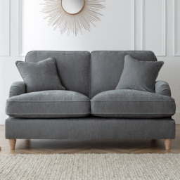 The Vienna 2 Seater Charcoal Sofa