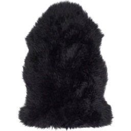 Origins Genuine Black Sheepskin Rug - thumbnail 1