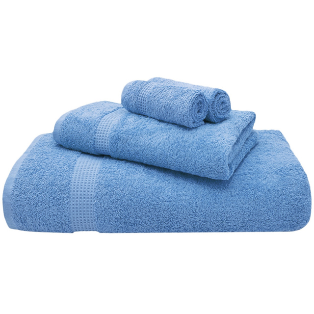 Mayfair Egyptian Cotton Blue Bath Sheet Set of 2 - image 1