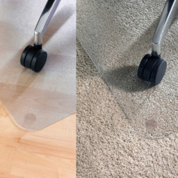 Floortex Unomat Anti-Slip Rectangular Polycarbonate Chair Mat for Hard Floors and Very Low Pile Carpets 116cm x 150cm - thumbnail 2