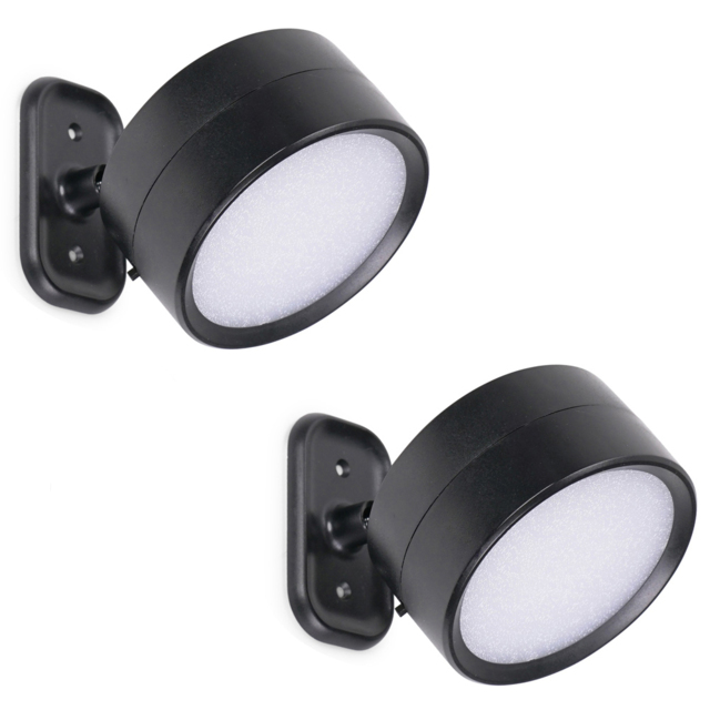 ValueLights Marshall Black Rechargeable Easy Fit 360 RGB Spotlight 2 Pack - image 1