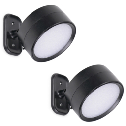 ValueLights Marshall Black Rechargeable Easy Fit 360 RGB Spotlight 2 Pack