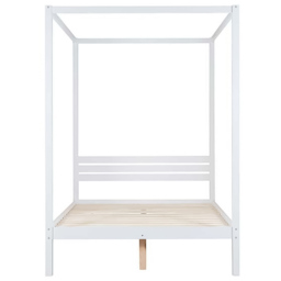 Mercia White King Size Solid Pine Four Poster Bed Frame - thumbnail 3