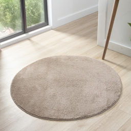 Desire Rugs Comfy Low Pile Dark Beige Rug 100 x 100cm - thumbnail 2